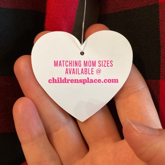 OUAC: The Children’s Place Buffalo Plaid Check Tie Back Long Sleeve Dress - Picture 9 of 11